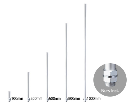 Mástiles roscados POLE22-T