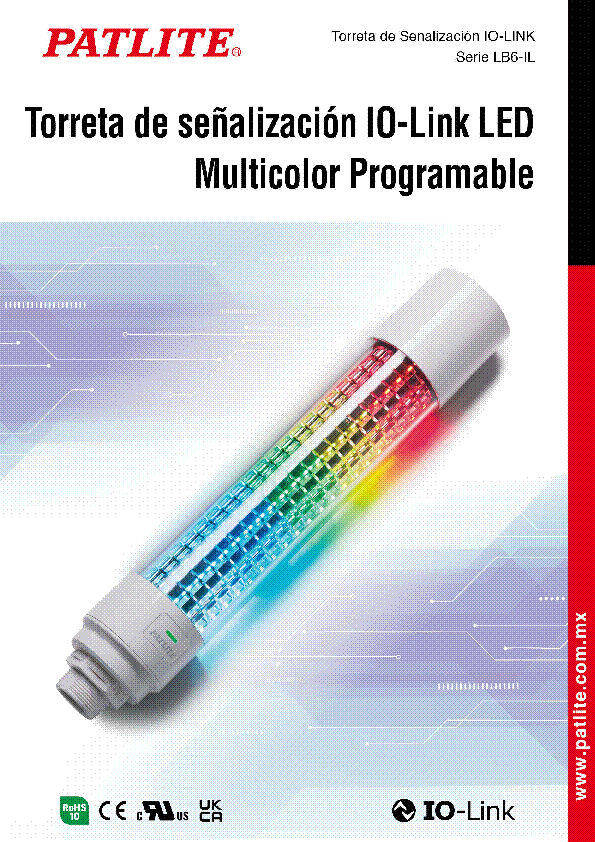 Torreta de Senalización IO-LINK Serie LB6-IL