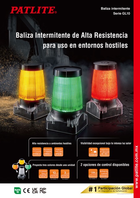  Serie GL10 <br> Baliza intermitente