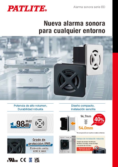 Alarma sonora serieBD