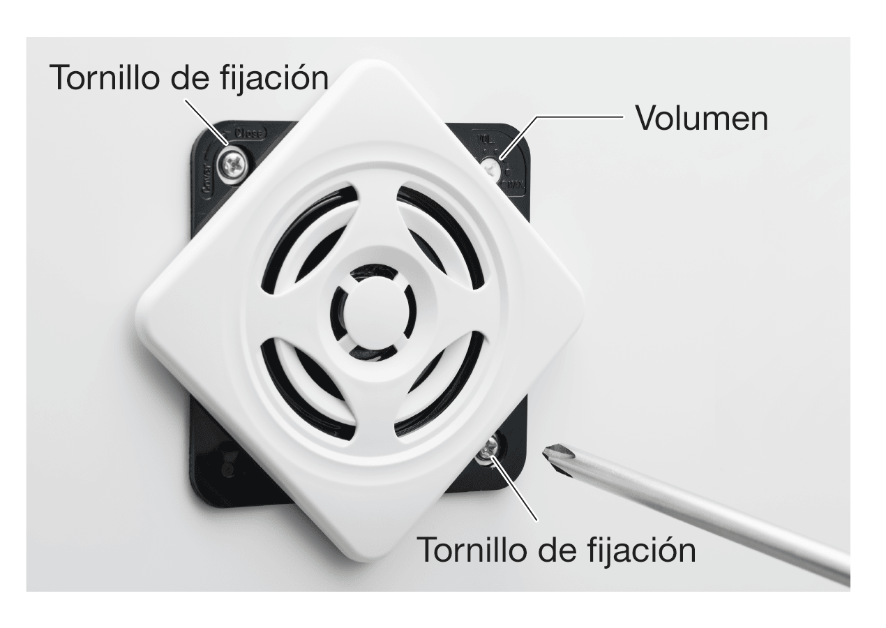 Tornillos de fijación y control de volumen frontales