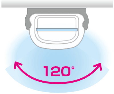 Cobertura amplia de iluminación