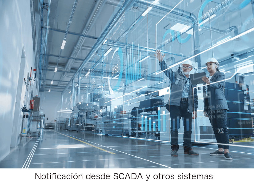 Notificación desde SCADA y otros sistemas